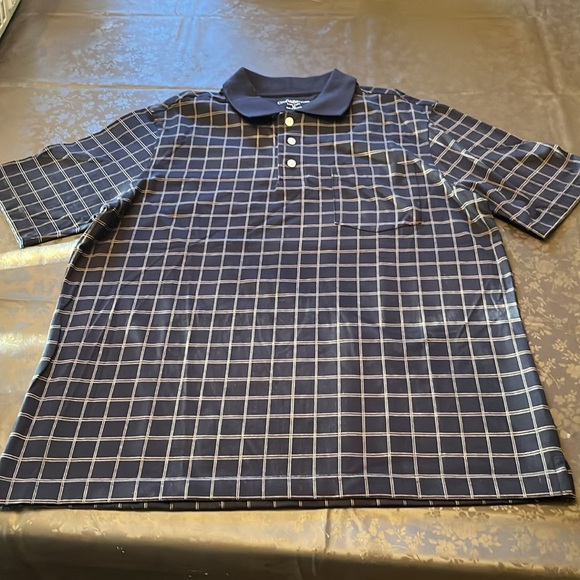 Men’s croft& barrow polo, black and gold size medium - Picture 2 of 5